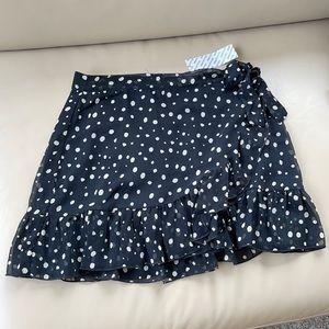 Urban outfitters polka dot wrap skirt